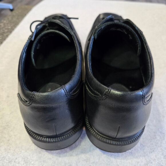 🐢 Bostonian Mens Black Leather Shoes Size 10.5W - Picture 7 of 13